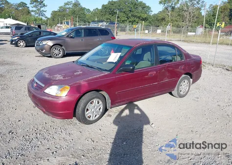 2003 Honda Civic Lx z USA, uszkodzony, nr VIN 1HGES16523L010459